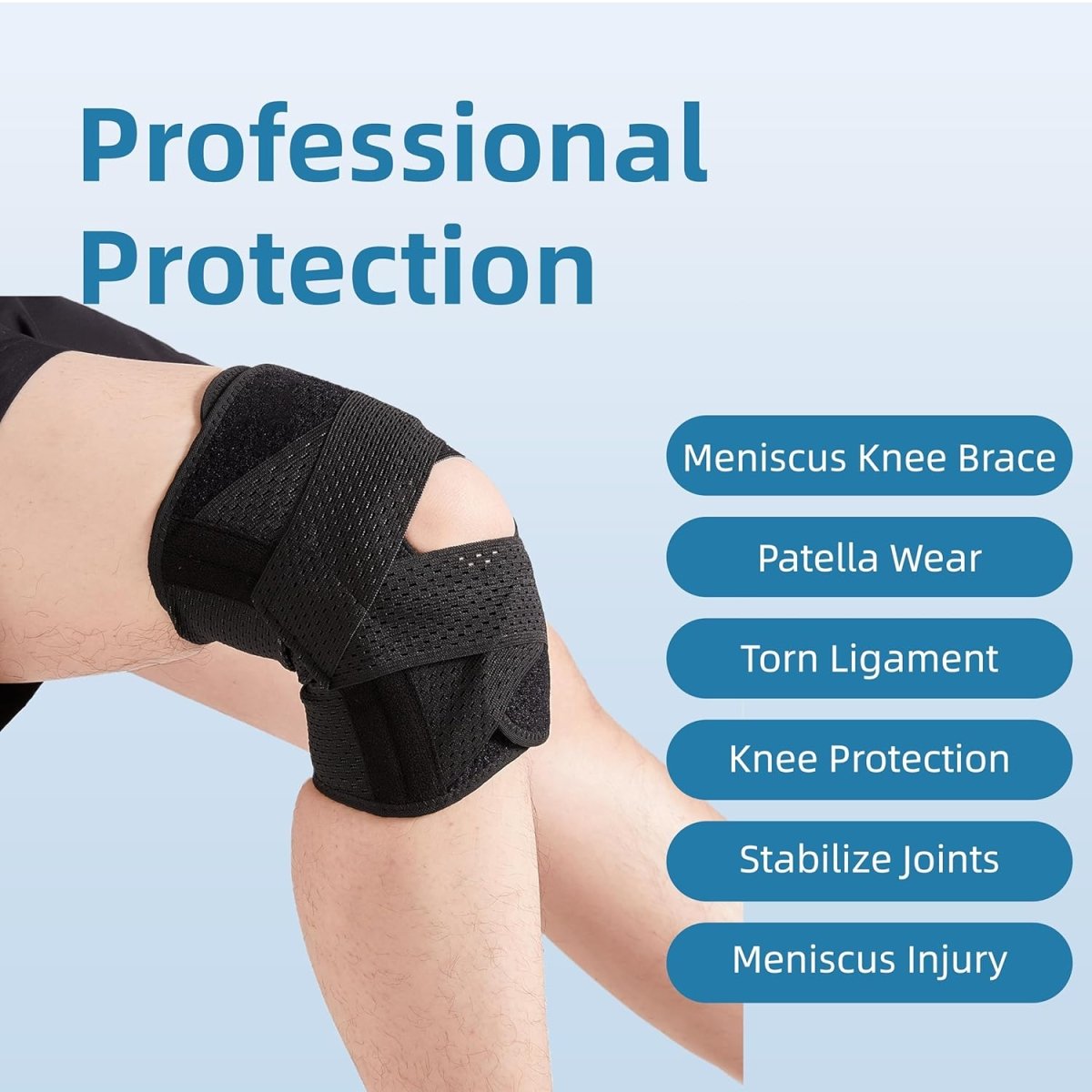 Knee Brace with Side Stabilizers - flexsala